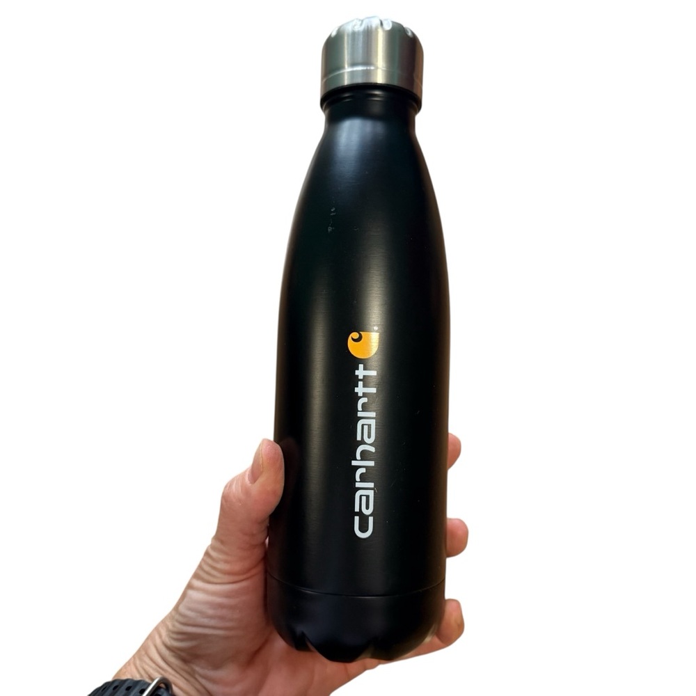 Carhartt Insulated Water Bottle 17oz‎ Stainless Steel Water Bottle Black New